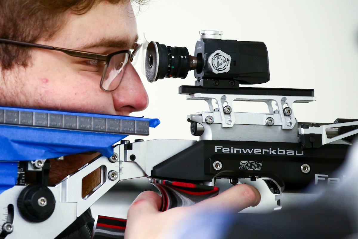 Mitchell Nelson. 

UK Rifle vs. Akron. 

Photo by Eddie Justice | UK Athletics
