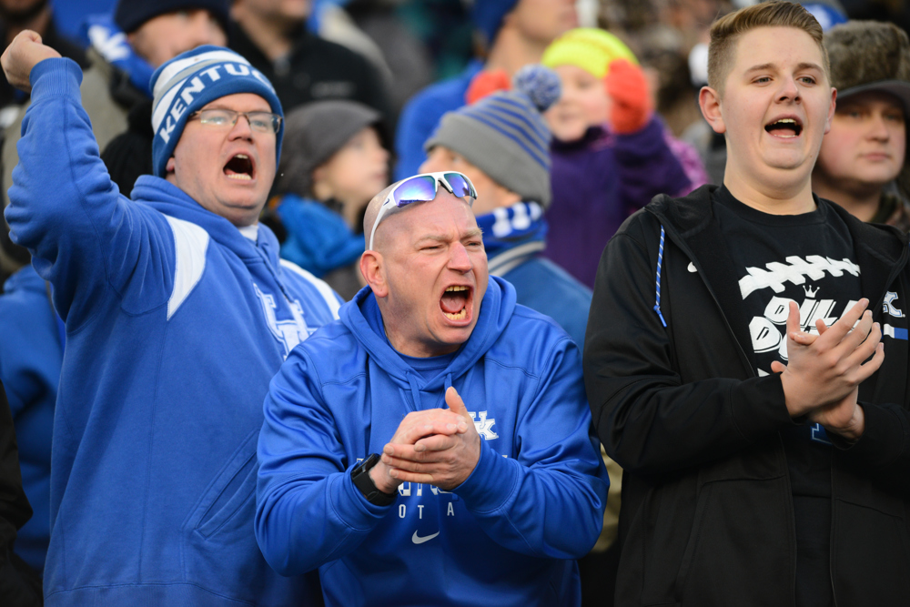 The University of Kentucky plays Northwestern in the Music City Bowl at Nissan Stadium in Nashville, Tenn. on Dec. 29, 2017.