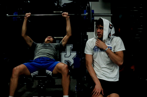 Kellan Grady. Lance Ware.

The Kentucky men's basketball team participating in its summer strength and conditioning program.

Photo by Chet White | UK Athletics