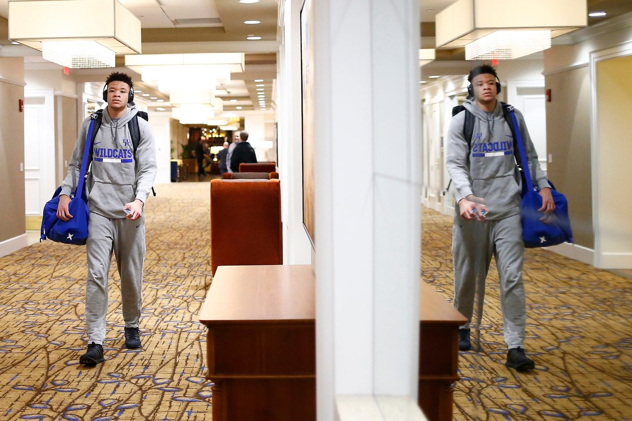 Kevin Knox.

The University of Kentucky men's basketball falls to Auburn 76-66 at the Auburn Arena on Wednesday, February 14th, 2018 in Auburn, Alabama.

Photo by Quinn Foster I UK Athletics