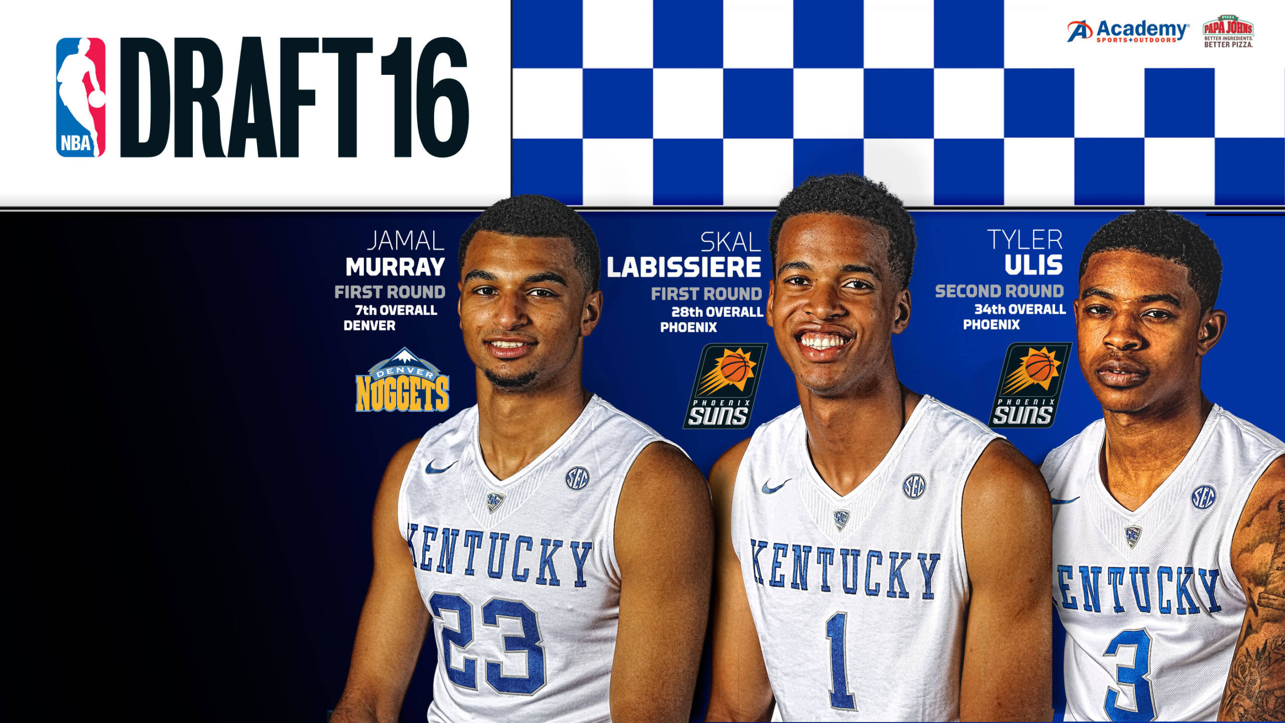 Three Wildcats Selected in the 2016 NBA Draft