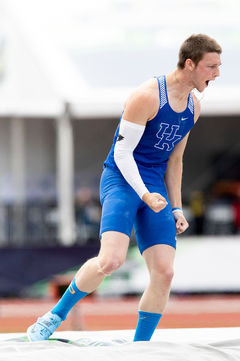 Tim Duckworth.

Day two of the NCAA Track and Field Outdoor National Championships. Eugene, Oregon. Thursday, June 7, 2018.

Photo by Elliott Hess | UK Athletics