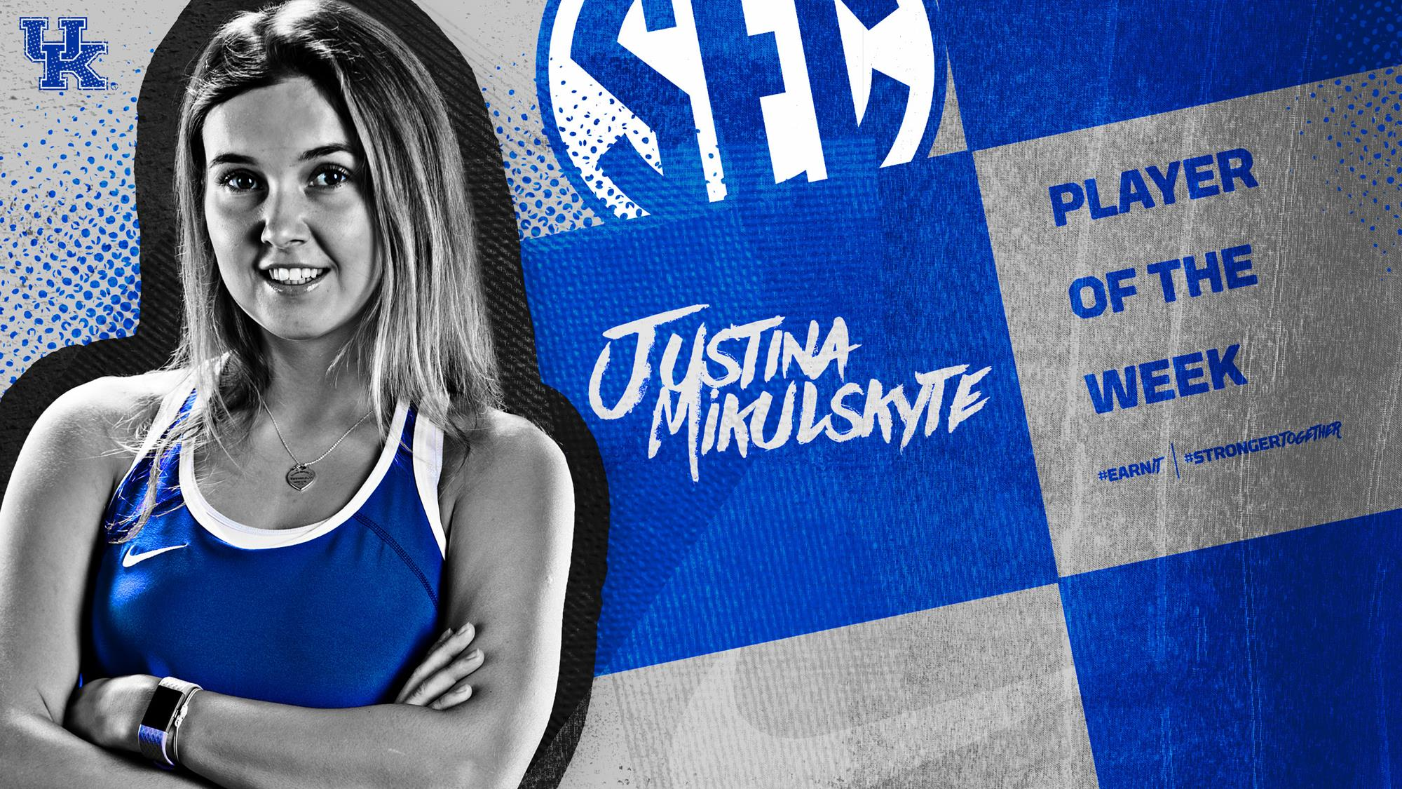 Mikulskyte Named SEC Player of the Week, Sets Program Record