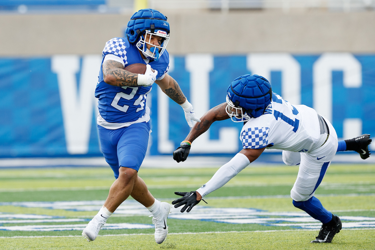 Chris Rodriguez Jr. J.J. Weaver.

The Blue-White Spring Game.

Elliott Hess | UK Athletics