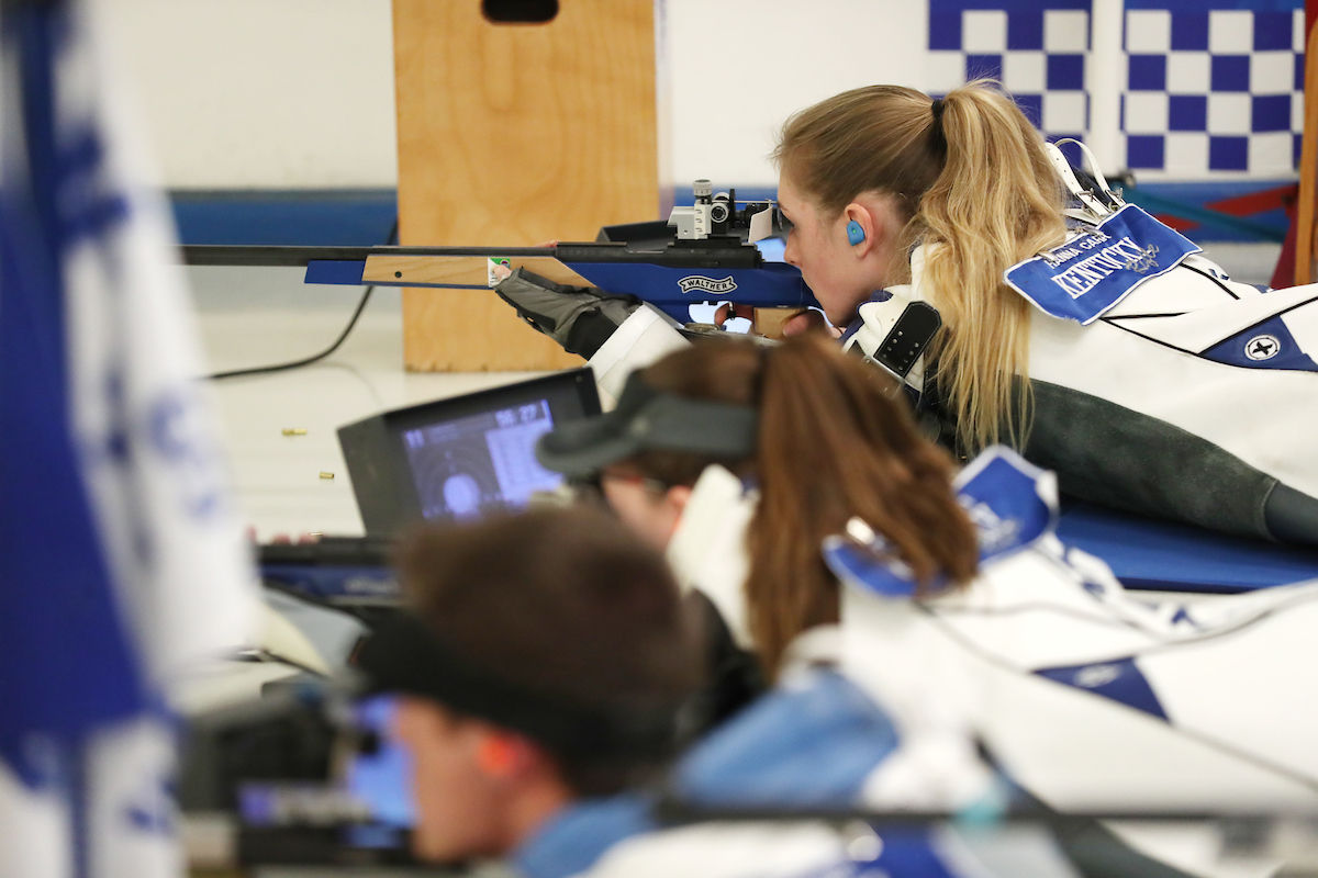 Rifle faces Akron. 

Photo by Britney Howard  | UK Athletics
