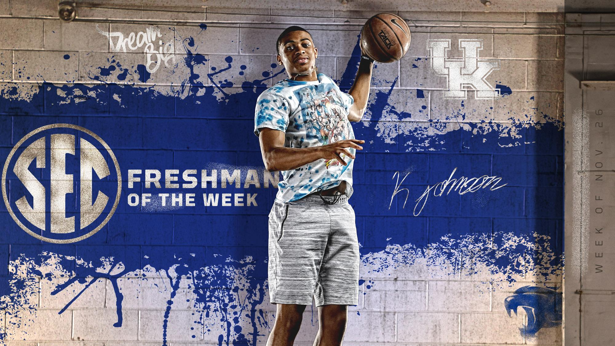 Keldon Johnson Tabbed SEC Freshman of the Week