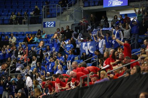 UK Gymnastics in action during the 2018 National Collegiate Women?s Gymnastics Championships Semifinals on Friday, April 20, 2018, at Chaifetz Arena.

Photos by Noah J. Richter | UK Athletics