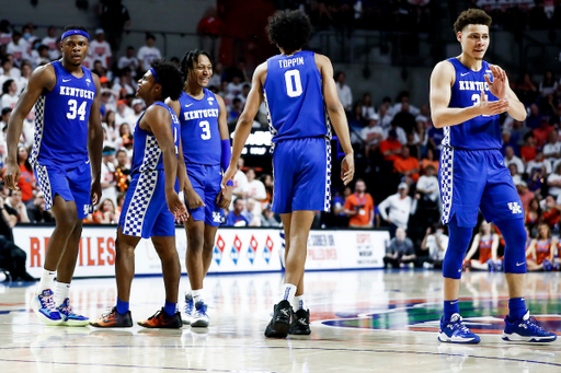 Oscar Tshiebwe. Sahvir Wheeler. TyTy Washington Jr. Jacob Toppin Kellan Grady.

Kentucky beat Florida 71-63 in Gainesville.

Photos by Chet White | UK Athletics