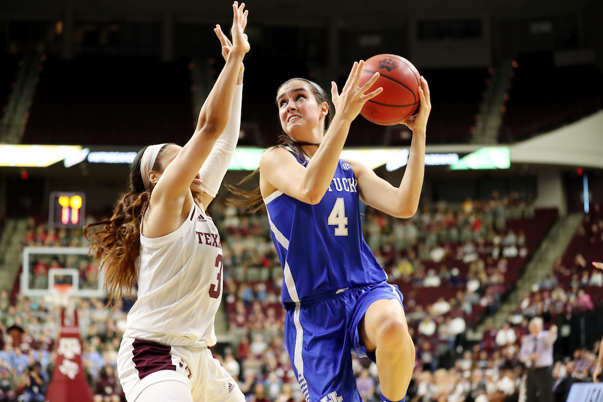 The UK Women's Basketball falls to Texas A&M. 
Photo by Hannah Phillips  | UK Athletics