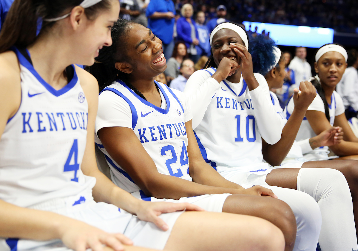 Taylor Murray, Rhyne Howard

The UK Women's Basketball team beat Florida 62-51. 

Photo by Britney Howard | UK Athletics