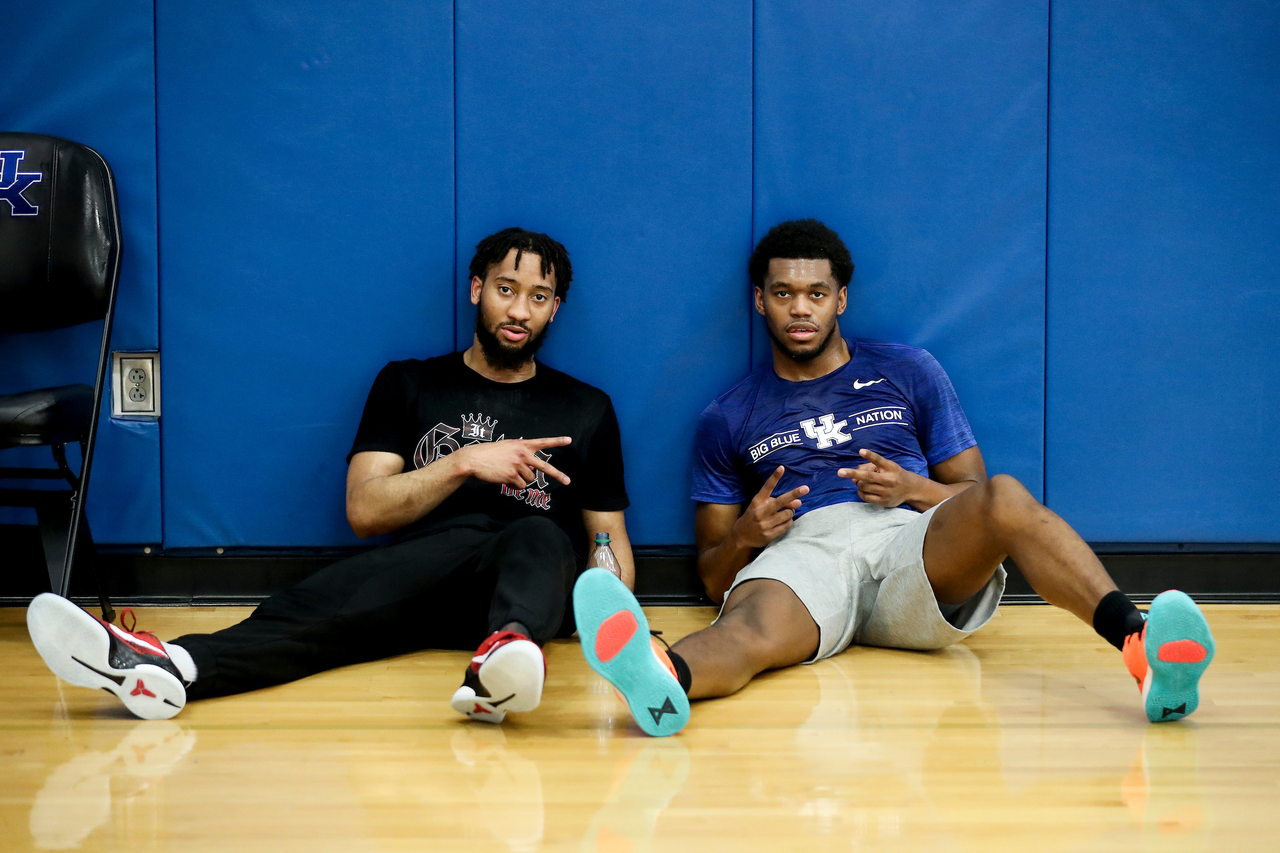 Davion MIntz. Keion Brooks Jr.

Menâ??s basketball practice.

Photo by Chet White | UK Athletics