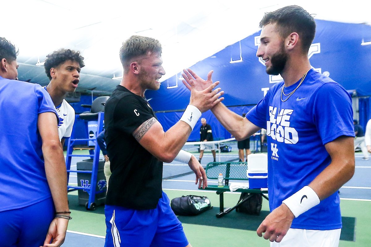 Gabriel Diallo, Millen Hurrion, Joshua Lapadat.

Kentucky defeats Wake Forest 4-2 in NCAA Tournament Sweet Sixteen.

Photo by Grace Bradley | UK Athletics