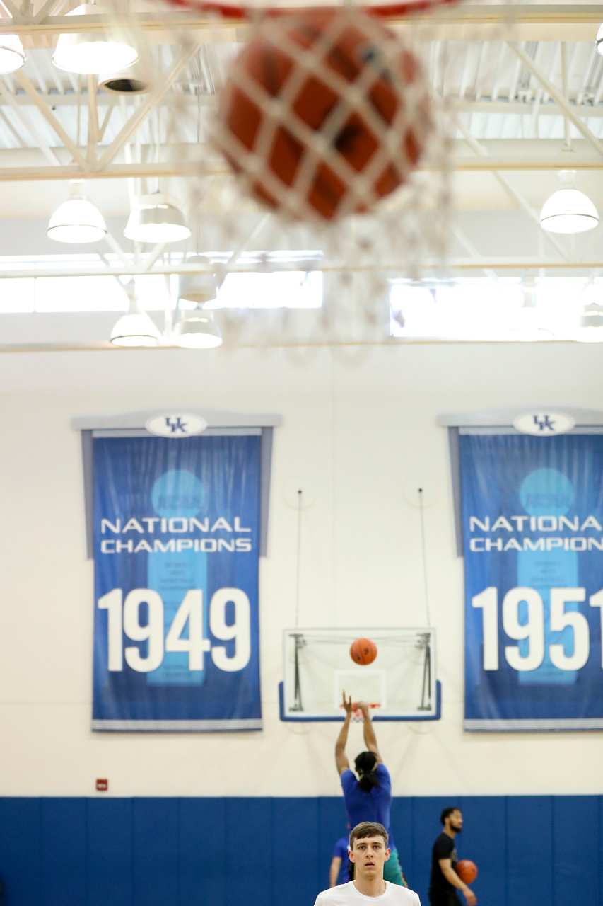 Brennan Canada.

Menâ??s basketball practice.

Photo by Chet White | UK Athletics