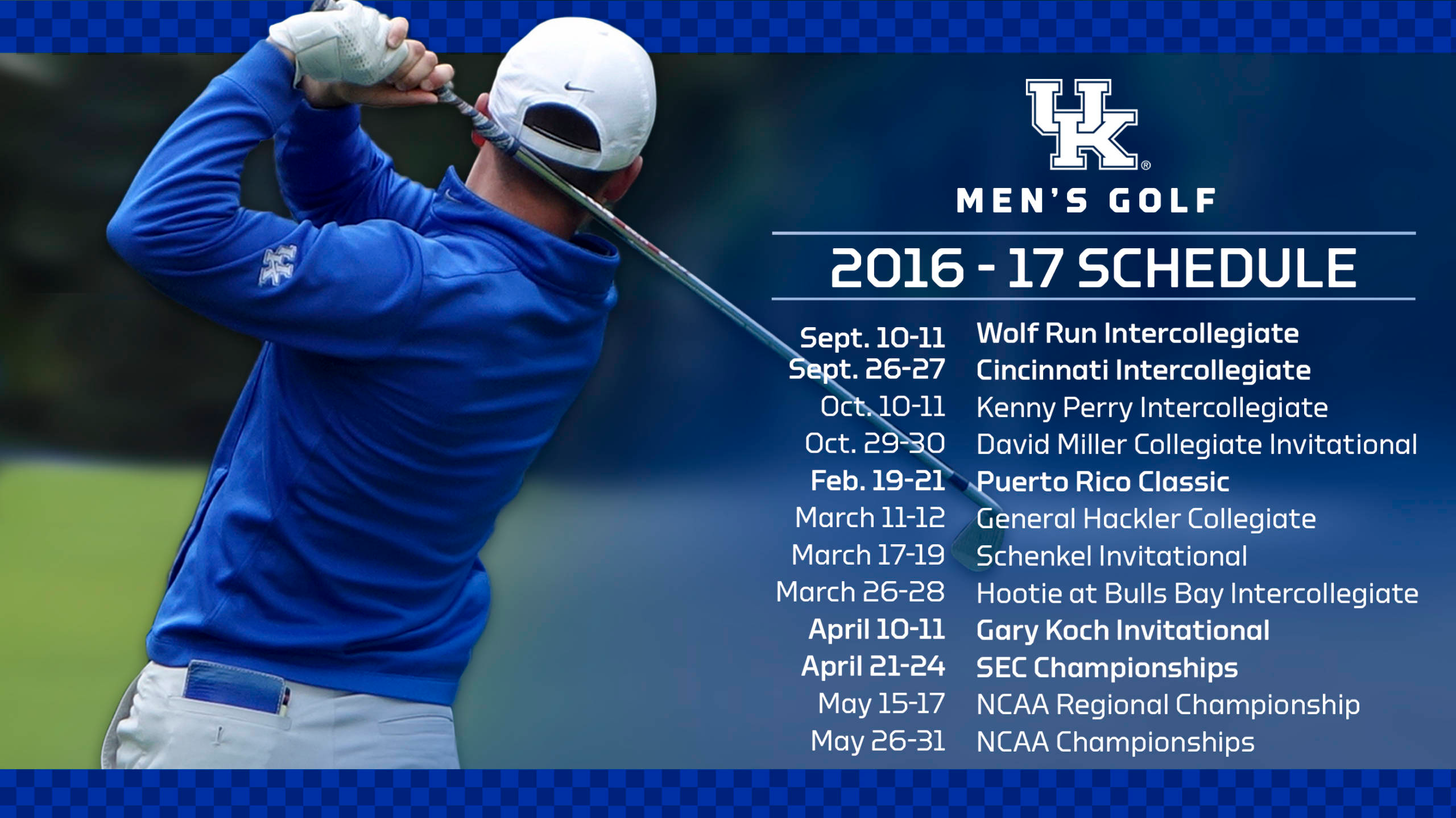 Men’s Golf Announces Strong 2016-17 Schedule