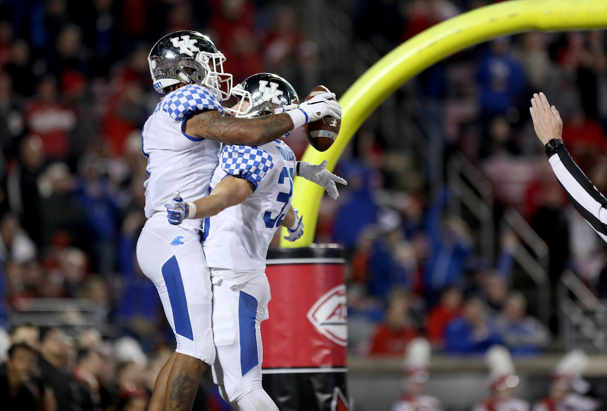Lynn Bowden Jr.

Kentucky Football beats Louisville at Cardinal Stadium 56-10.

Photo By Robert Burge l UK Athletics