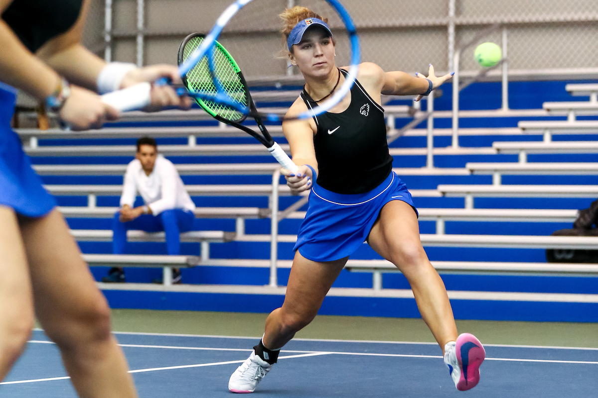 Akvile Parazinskaite. 

Kentucky beat NKU.

Photo by Eddie Justice | UK Athletics