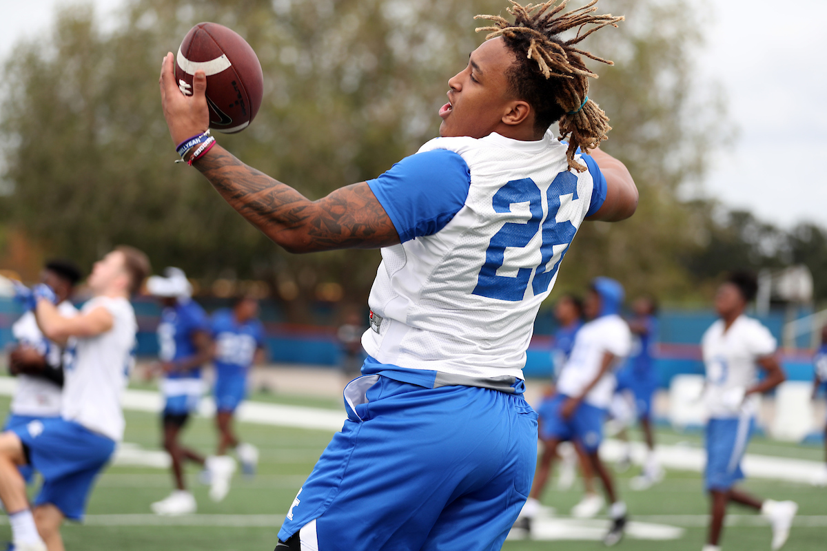 Bowl Practice Day 1.

Photo by Britney Howard  | UK Athletics