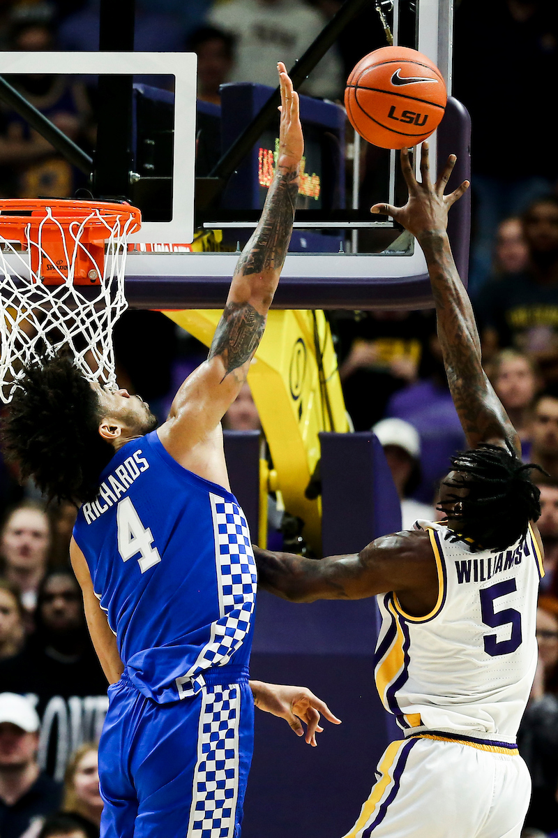 Nick Richards.

Kentucky beat LSU 79-76.

Photo by Chet White | UK Athletics