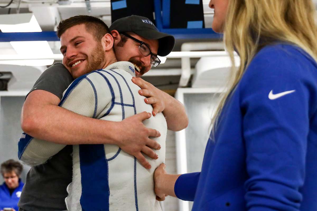 Ian Foos. 

Kentucky vs Morehead State rifle.

Photo by Eddie Justice | UK Athletics