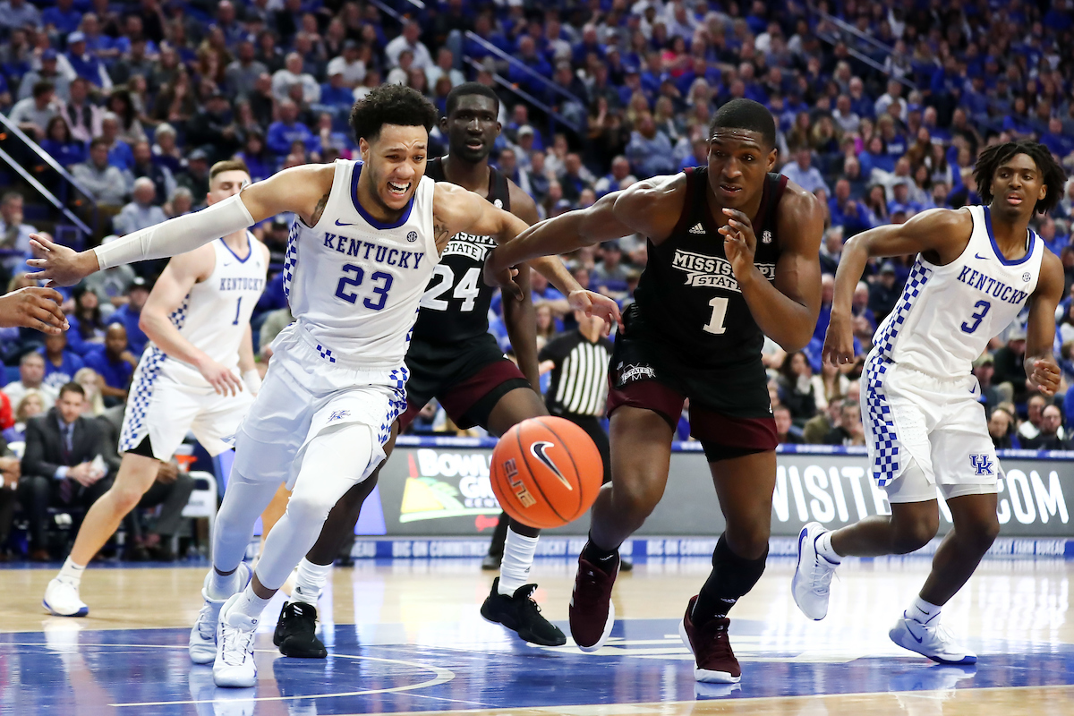 EJ Montgomery. Tyrese Maxey.

Kentucky beat Miss St. 80-72.

Photo by Elliott Hess | UK Athletics