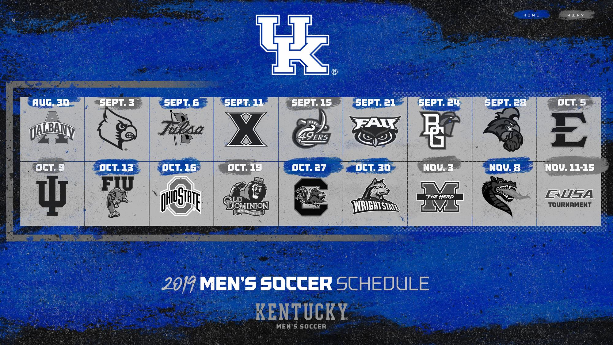 UK Men’s Soccer Unveils 2019 Fall Schedule