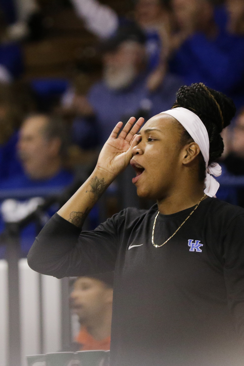 Nae Nae Cole. 

The UK women's basketball team falls to South Carolina.

Photo by Eddie Justice | UK Athletics