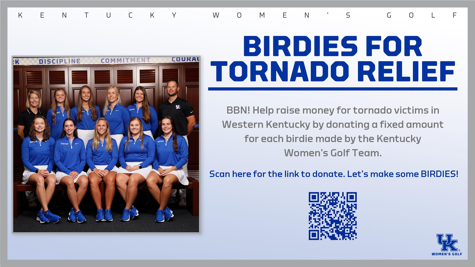 Kentucky Women’s Golf Launches Fundraiser for Western Kentucky Tornado Relief