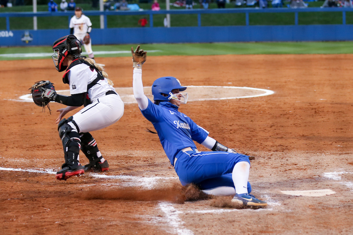 Kayla Kowalik.

Kentucky loses to Georgia 8 - 9.

Photo by Sarah Caputi | UK Athletics
