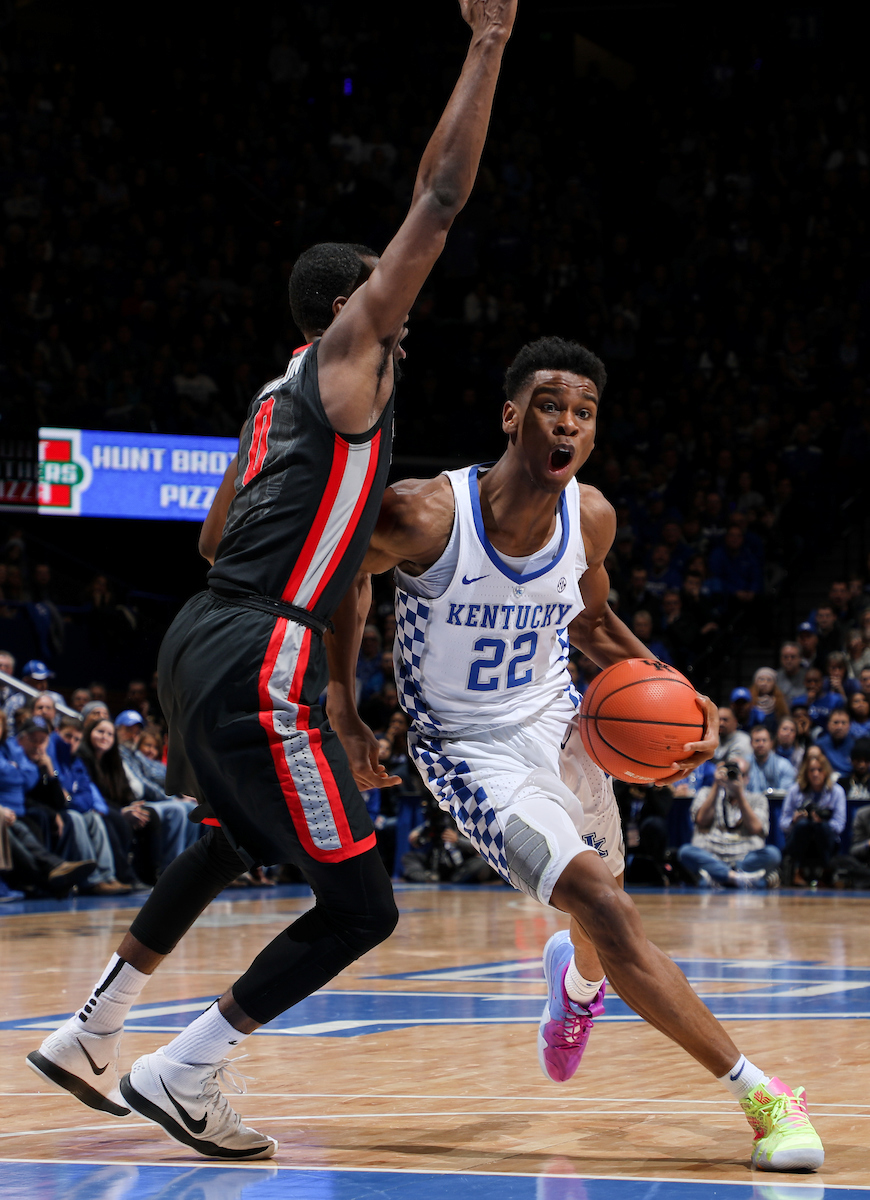 Shai Gilgeous-Alexander.

The University of Kentucky men's basketball team beat Georgia 66-61 on Sunday, December 31, 2017 at Rupp Arena in Lexington, Ky.

Photo by Elliott Hess | UK Athletics
