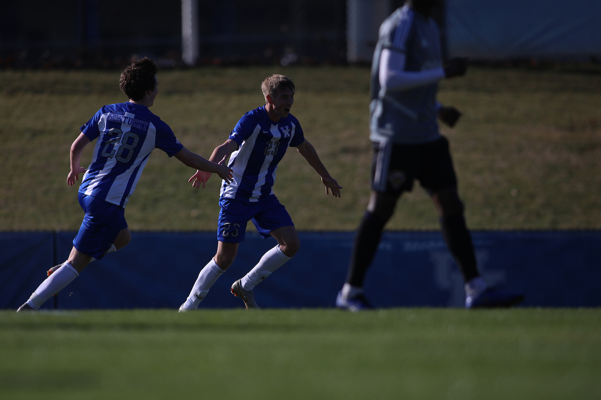 Cole Guindon. Colin Innes.

Kentucky men's soccer in action against Louisville City FC.

Photo by Quinn Foster | UK Athletics