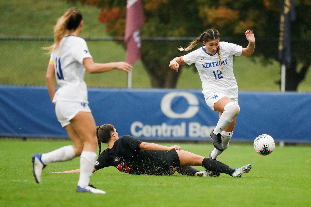 Gretchen Mills.

UK women’s soccer tied Georgia 1-1 in double OT on Sunday, October 11, 2020, at The Bell in Lexington, Ky.

Photo by Chet White | UK Athletics
