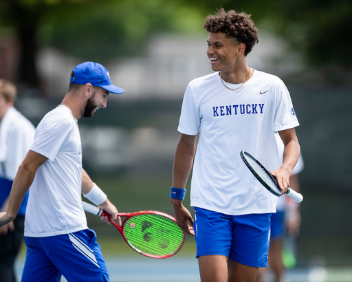 Gabriel Diallo. Joshua Lapadat.

Kentucky beat DePaul 4-0 in the first round of the 2022 NCAA Men’s Tennis Tournament.

Photo by Elliott Hess | UK Athletics
