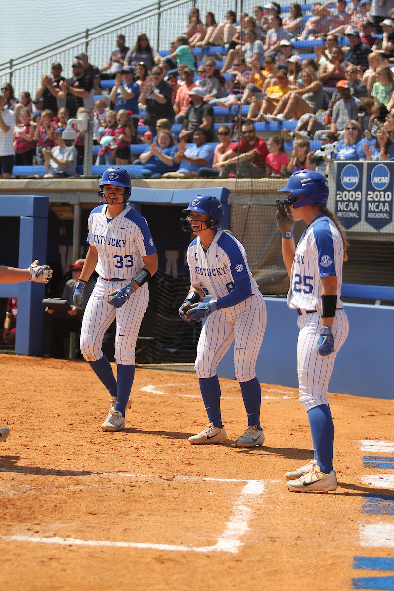 Erin Rethlake. Alex Martens. Brooklin Hinz.

The University of Kentucky softball team during Game 1 against South Carolina for Senior Day on Sunday, May 6th, 2018 at John Cropp Stadium in Lexington, Ky.

Photo by Quinn Foster I UK Athletics