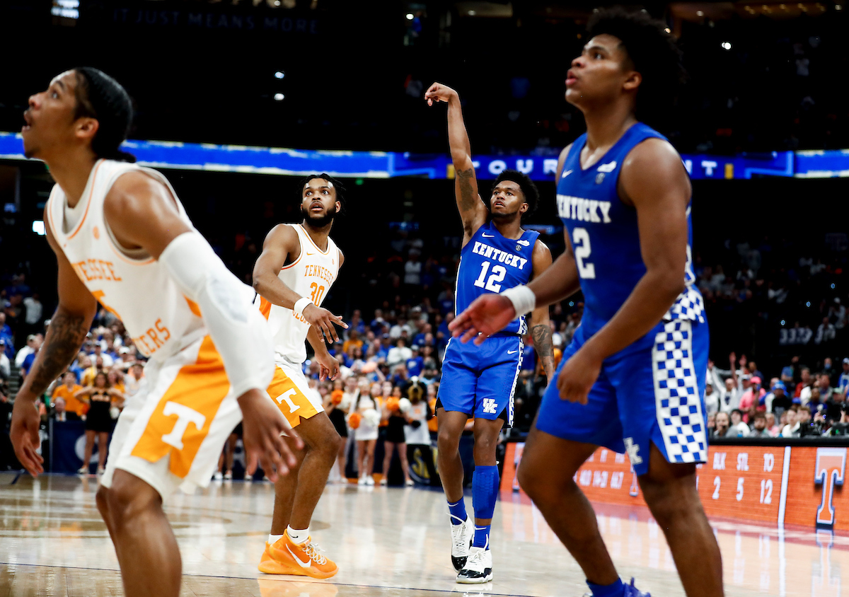 Keion Brooks Jr. Sahvir Wheeler.

Kentucky loses to Tennessee 69-62.

Photos by Chet White | UK Athletics