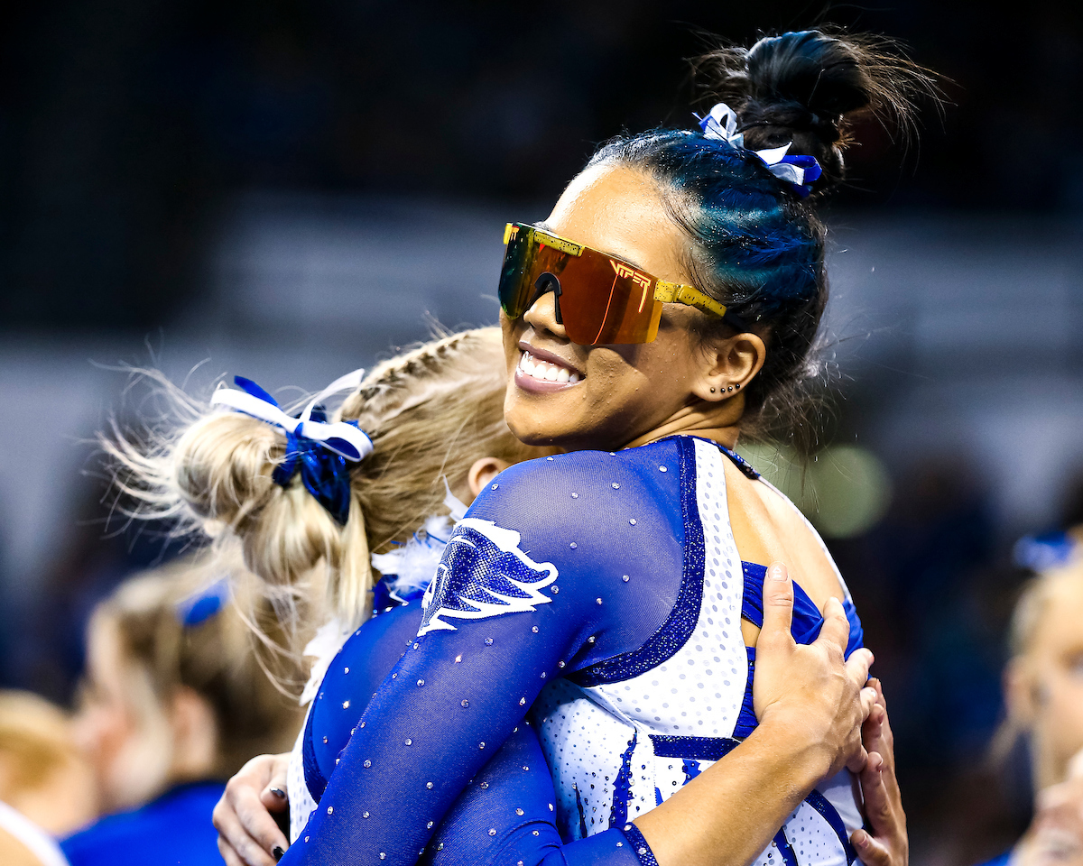 Carissa Clay.

Kentucky gymnastics loses to Florida.

Photo by Eddie Justice | UK Athletics