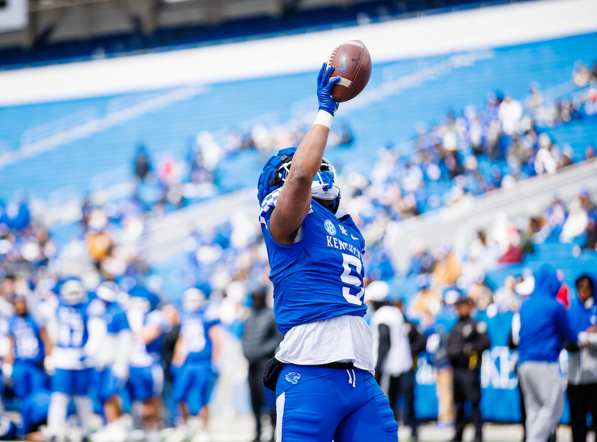 Mike Drennen II2022 UK Football Spring GamePhoto By Jacob Noger | UK Football