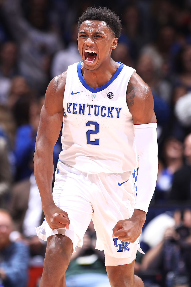 Ashton Hagans.

Kentucky beat Arkansas 70-66.

Photo by Quinn Foster | UK Athletics