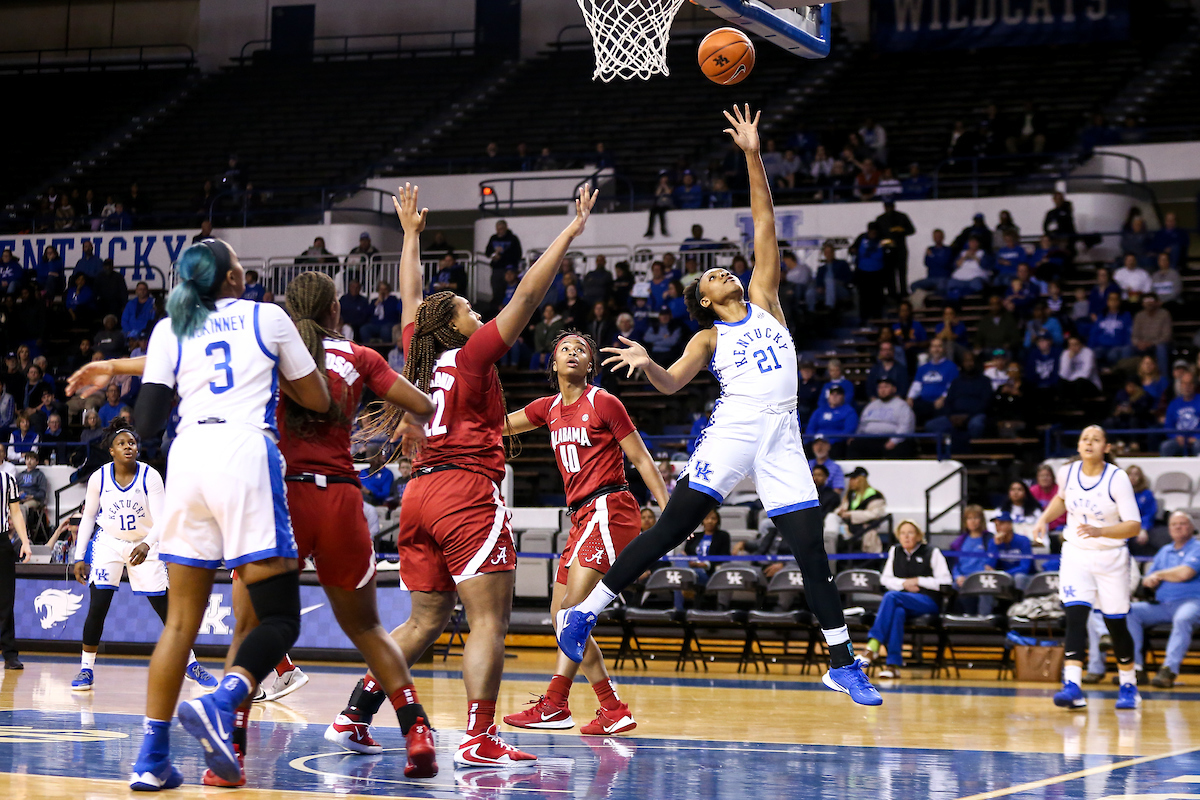 Ogechi Anyagaligbo. 

Kentucky beat Alabama 66 - 62. 

Photo by Eddie Justice | UK Athletics