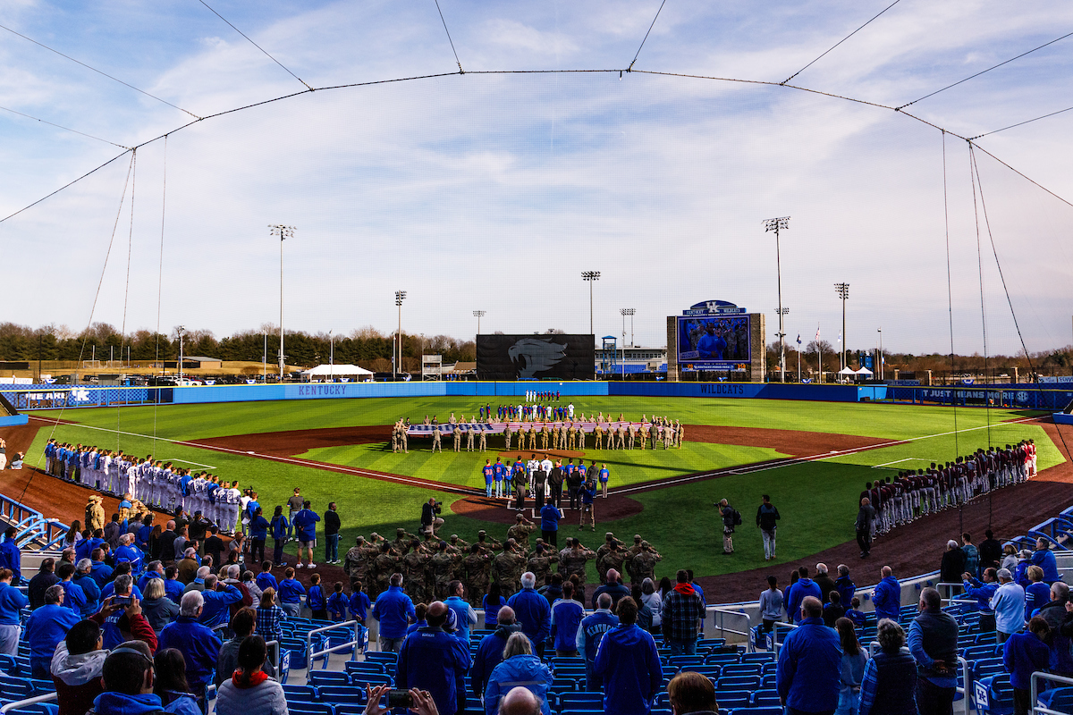 Kentucky baseball defeated EKU 7-3 on opening day at Kentucky Proud Park. Photo by Elliott Hess | UK Athletics
