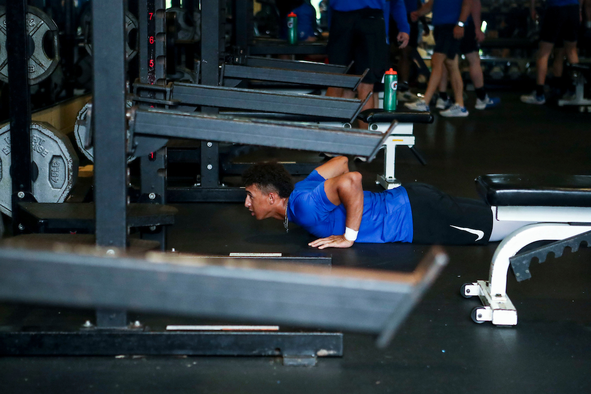 Ryan Ritter.

Kentucky Baseball Lifting at the 2022 SEC Tournament.

Photo by Sarah Caputi | UK Athletics