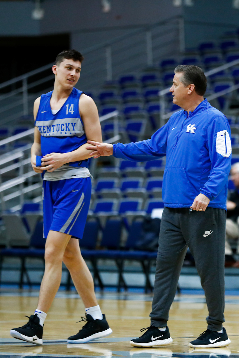Tyler Herro. John Calipari.

Practice and pressers. 

Photo by Chet White | UK Athletics