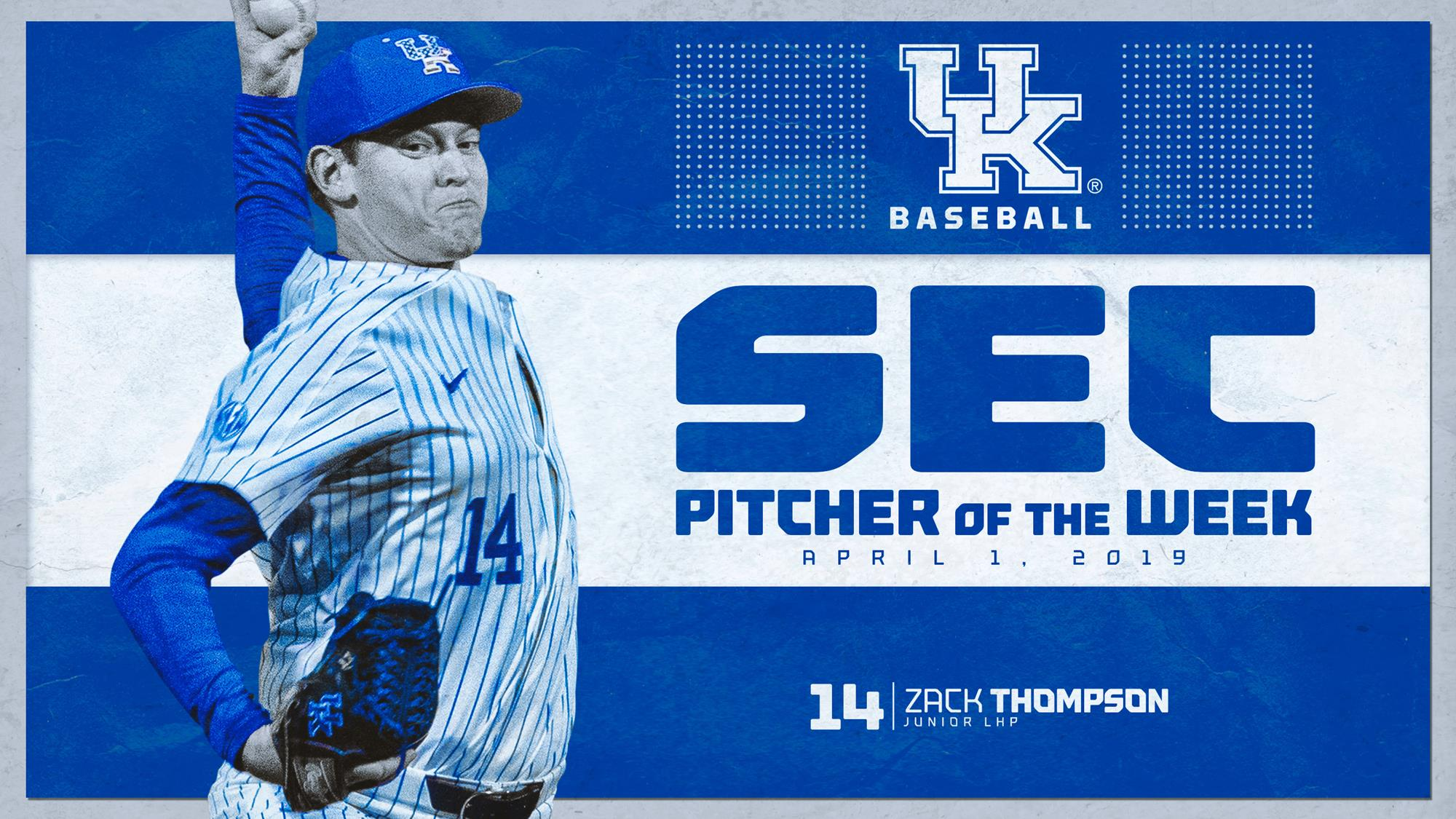 Zack Thompson Named SEC Pitcher of the Week