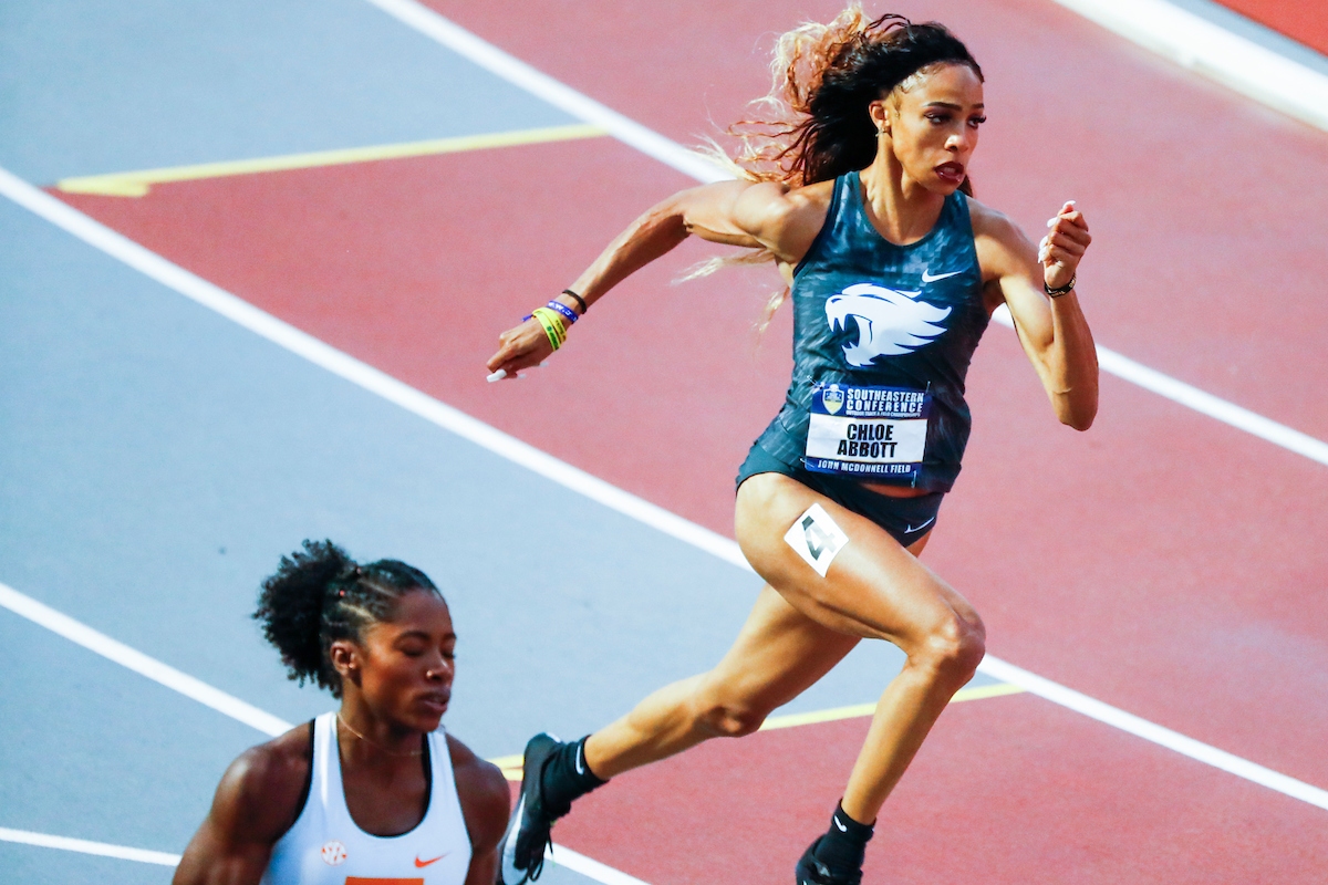 Chloe Abbott.

Day one of the 2019 SEC Outdoor Track and Field Championships.