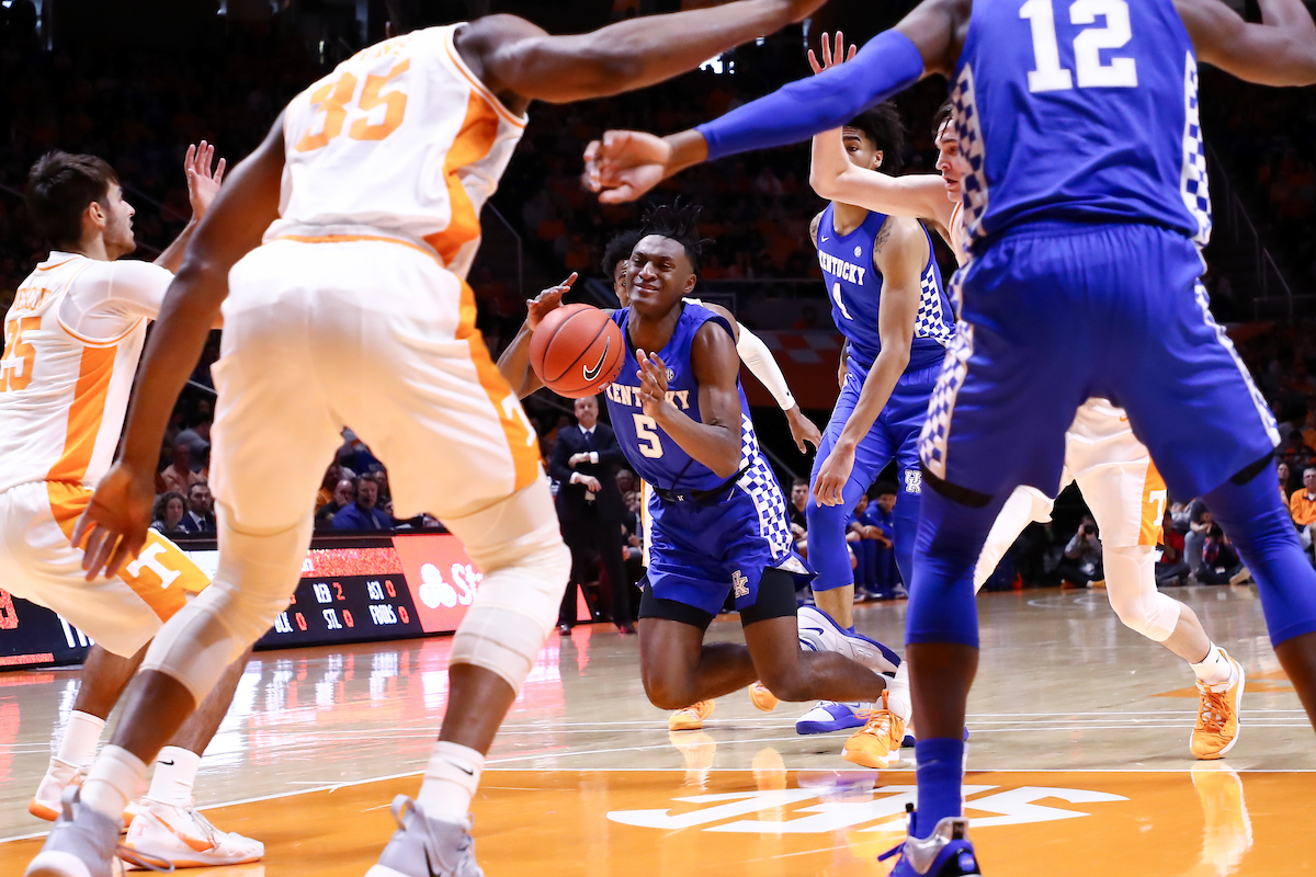 Immanuel Quickley.

Kentucky beat Tennessee, 77-64.

Photo by Elliott Hess | UK Athletics