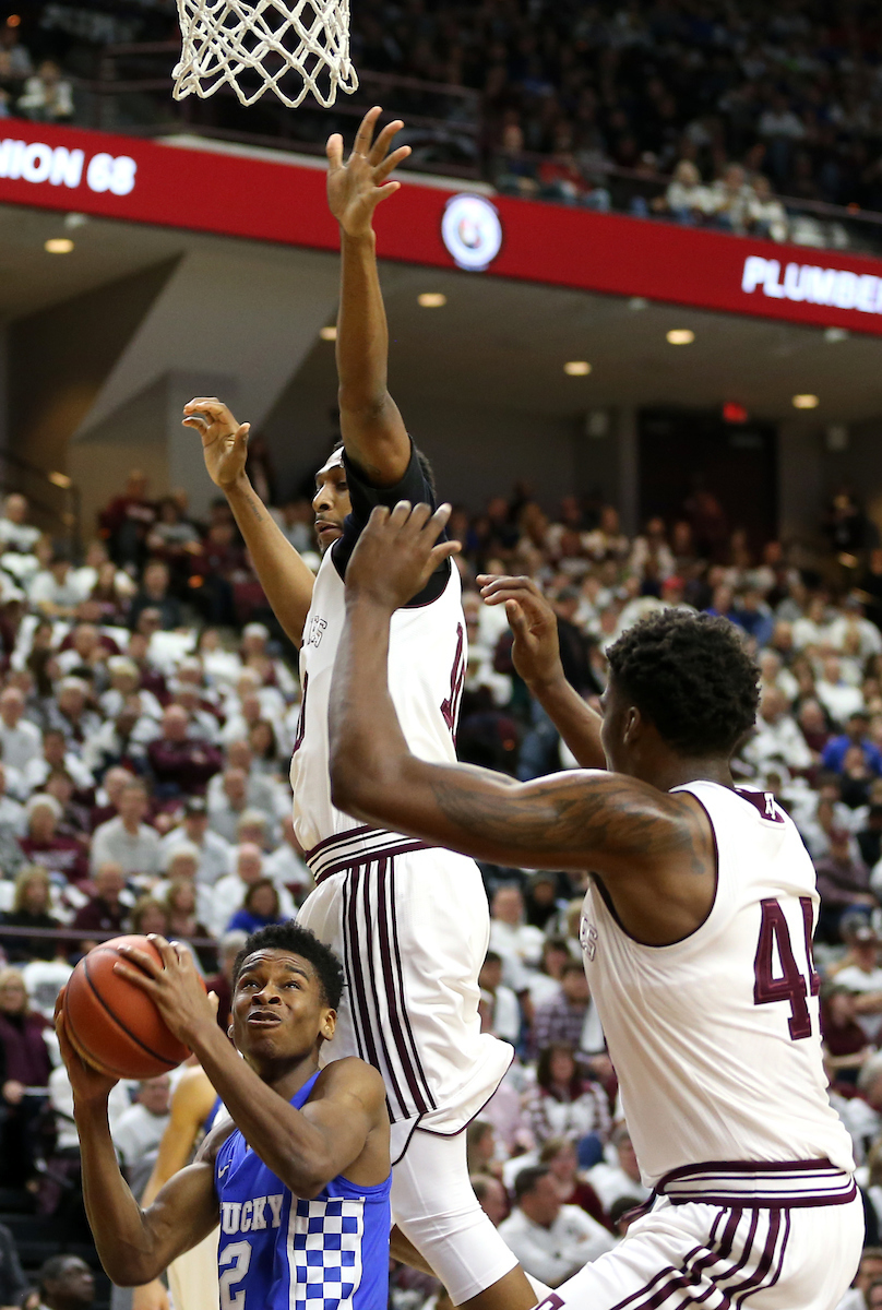 Shai Gilgeous-Alexander

The University of Kentucky men's basketball team is defeated by Texas A&M 85-74 on Saturday, February 10th, 2018 at Reed Arena in College Station, TX.


Photo By Barry Westerman | UK Athletics