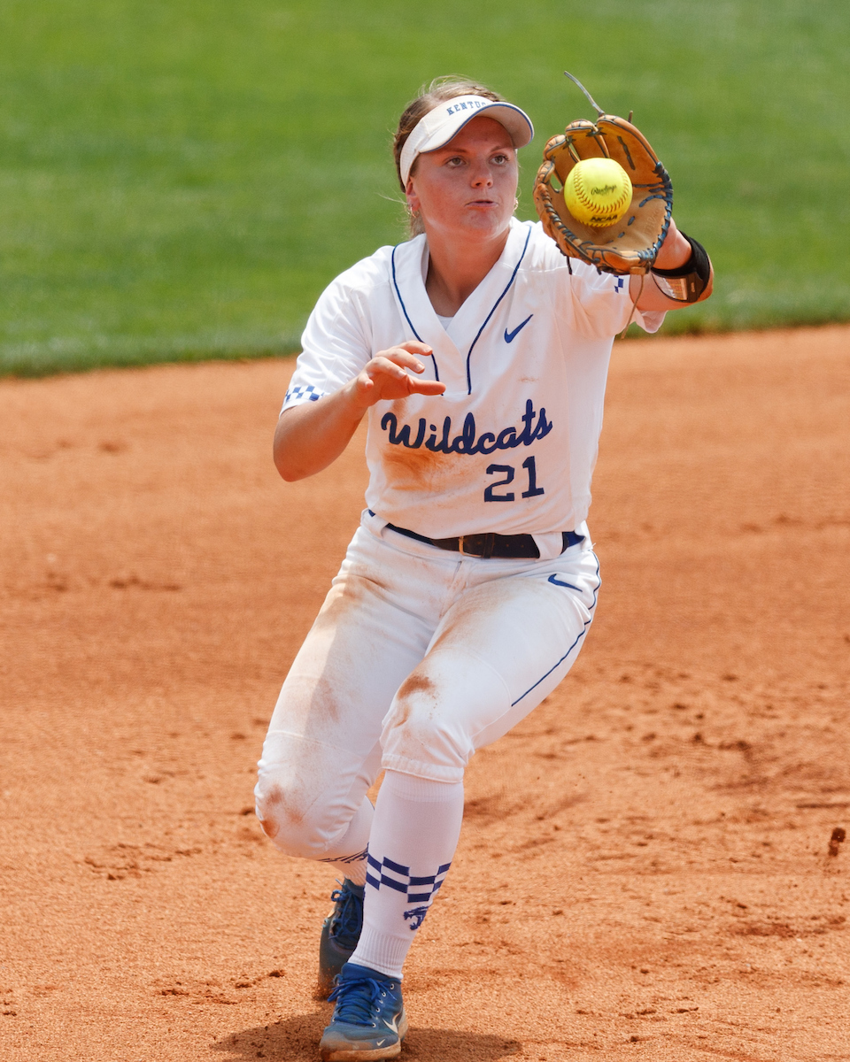 ERIN COFFEL.

Kentucky falls to Notre Dame, 12-3.

Photo by Elliott Hess | UK Athletics