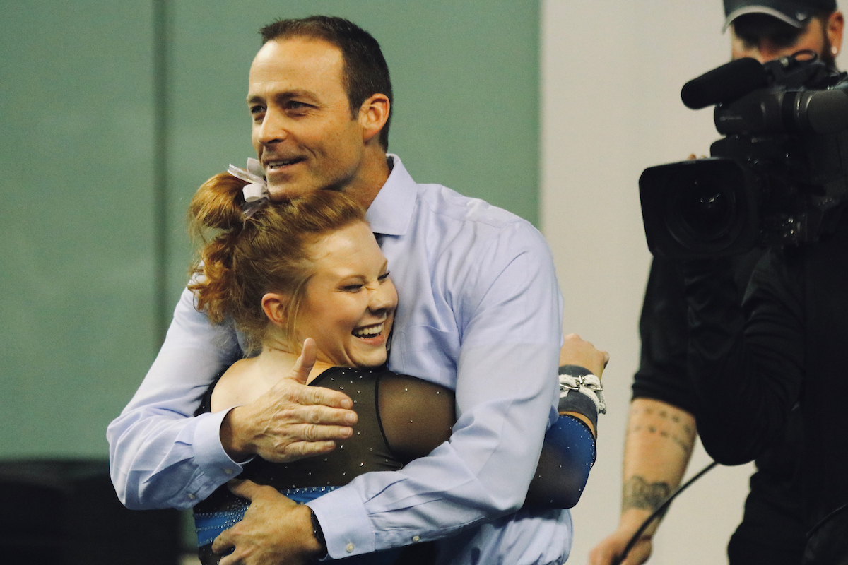 Tim Garrison, Sidney Dukes.

The University of Kentucky gymnastics team falls to Auburn 196.000-196.125 on Friday, February 1st, 2019.

Photo by Noah J. Richter | UK Athletics