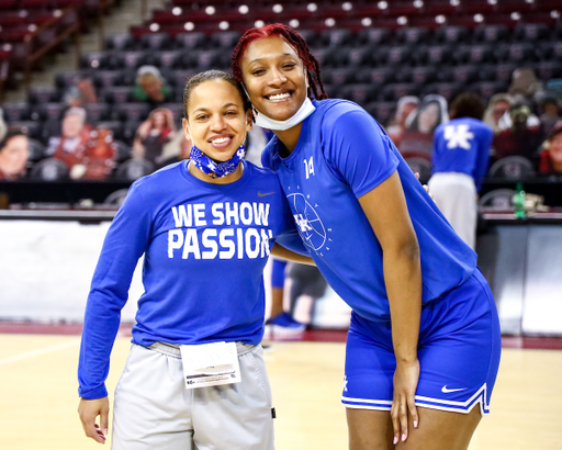 Tatyana Wyatt. Amber Smith. 

South Carolina Practice.

Photo by Eddie Justice | UK Athletics