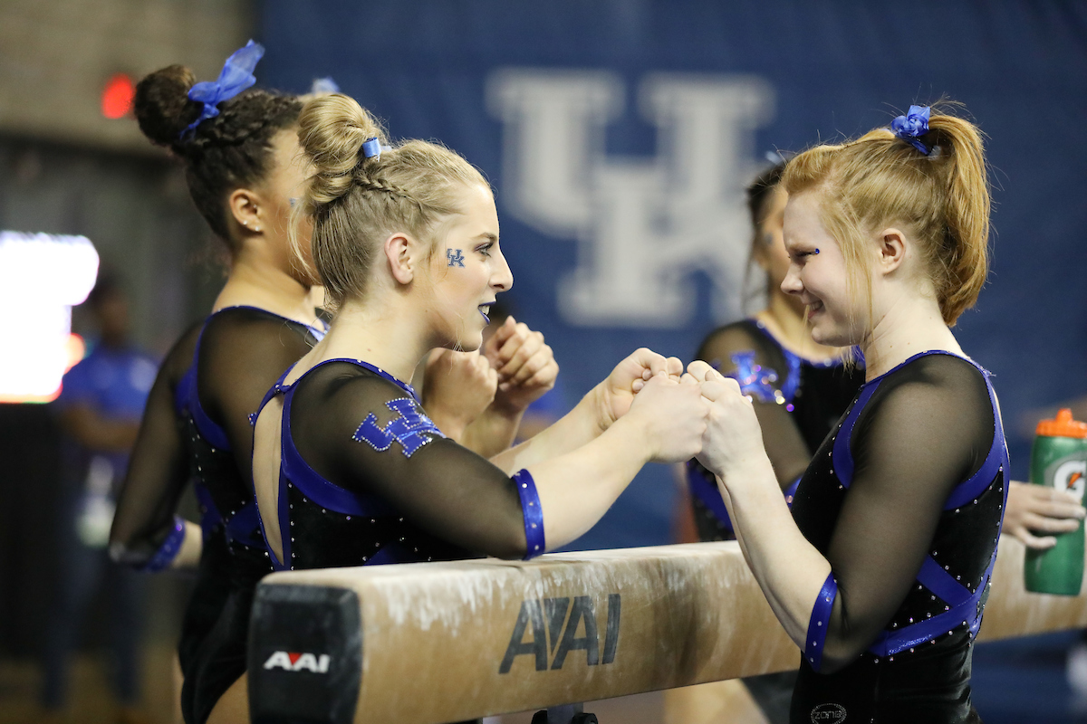 SIDNEY DUKES.

The University of Kentucky gymnastics team defeats Missouri on Friday, February 23, 2018 at Memorial Coliseum in Lexington, Ky.

Photo by Elliott Hess | UK Athletics