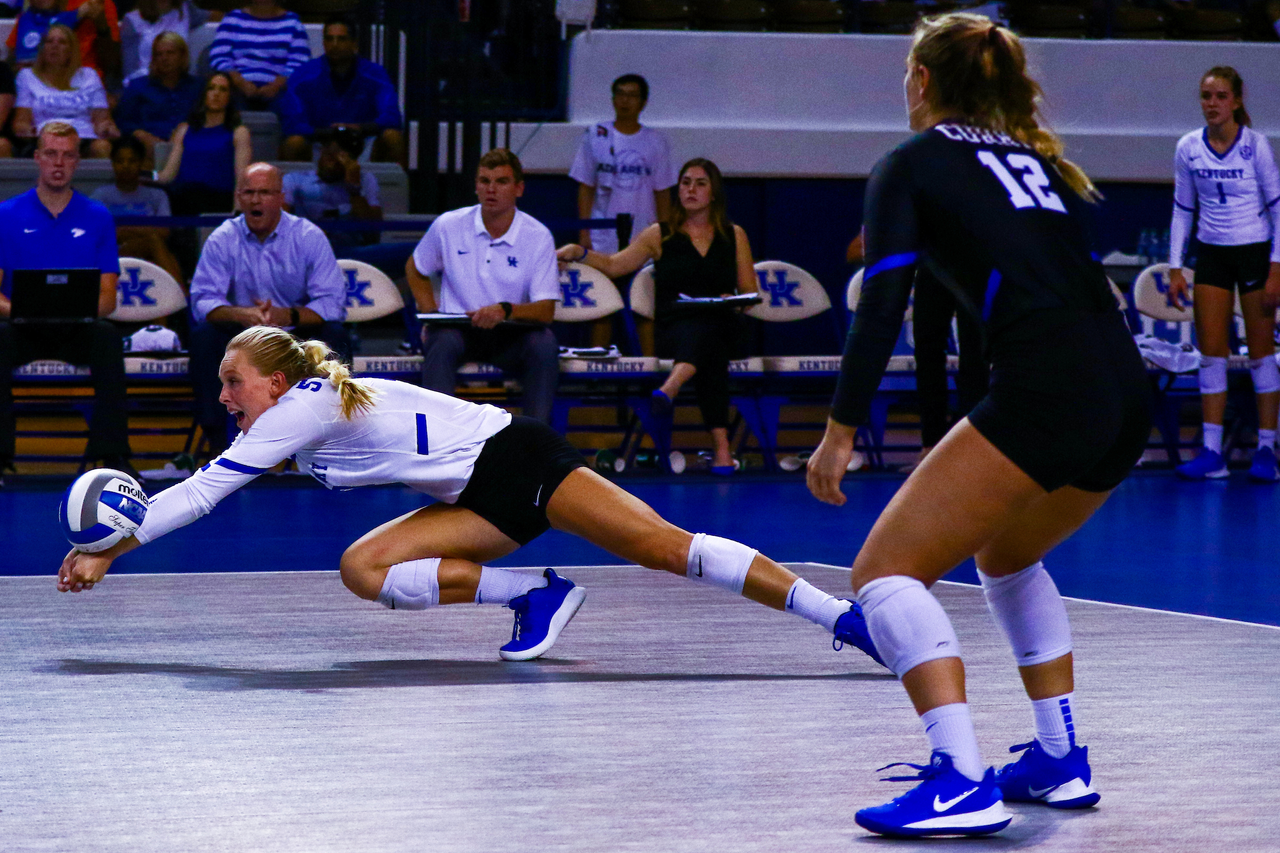 Alli Stumler. 

UK defeats UofL 3-0. 

Photo by Sarah Caputi | UK Athletics